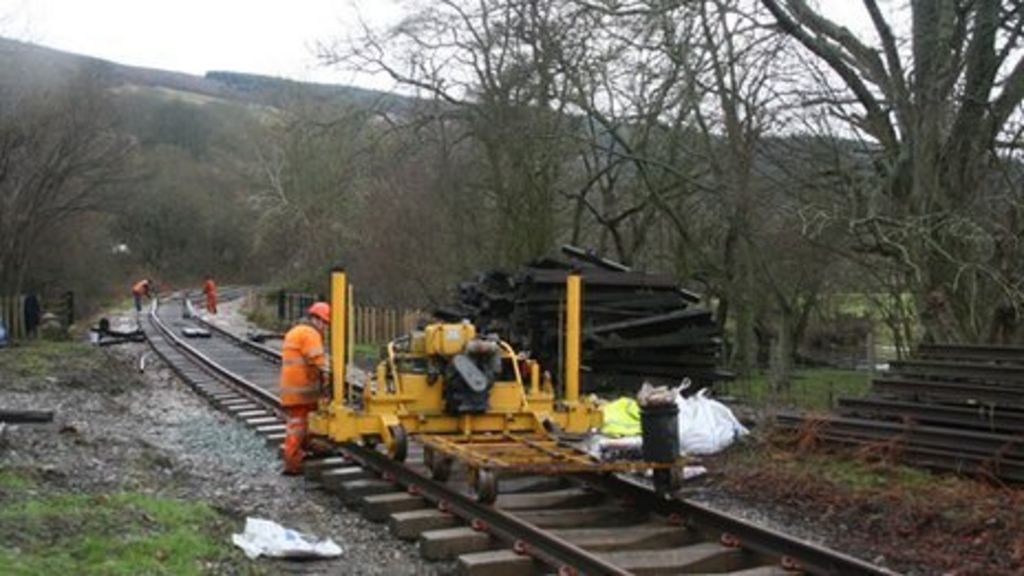 Track laying en route to Corwen