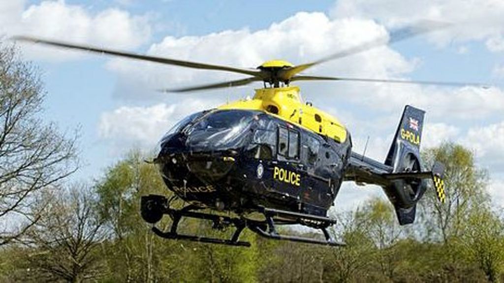 Flare 'fired at police helicopter' near Salford protest camp BBC News