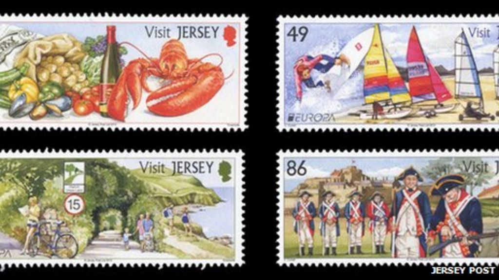 Jersey Post issue stamps to promote the island for holidays BBC News