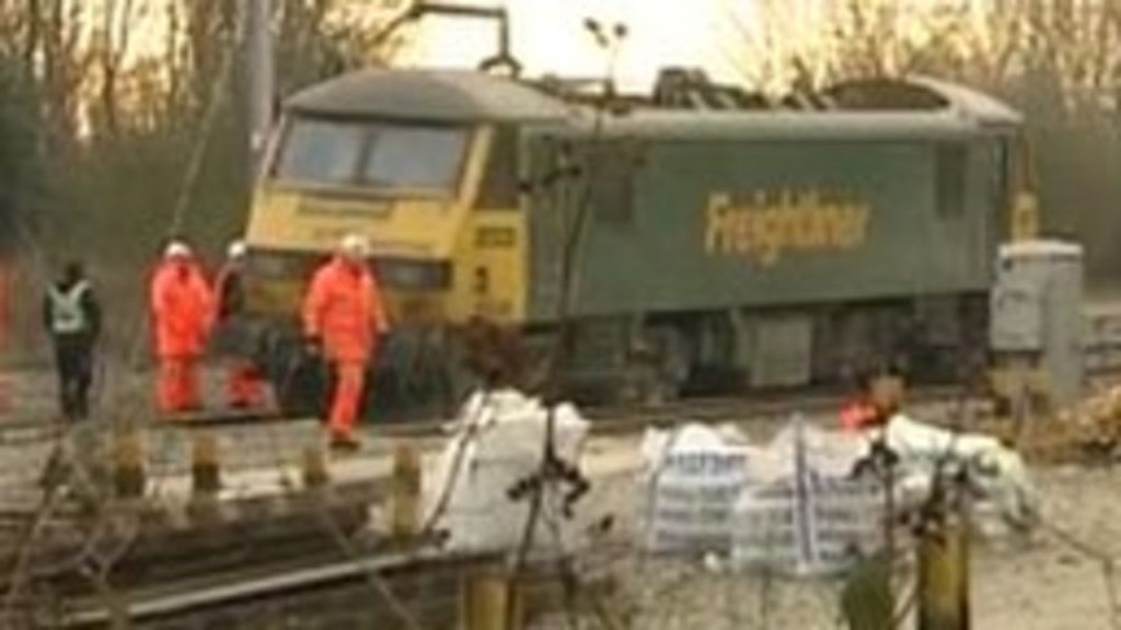 Bletchley Derailed Train Going Too Fast Says Network Rail Bbc News 