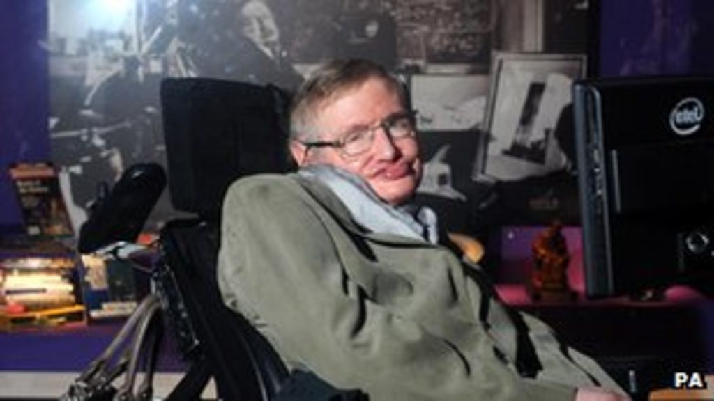 Stephen Hawking museum visit signals return to health BBC News