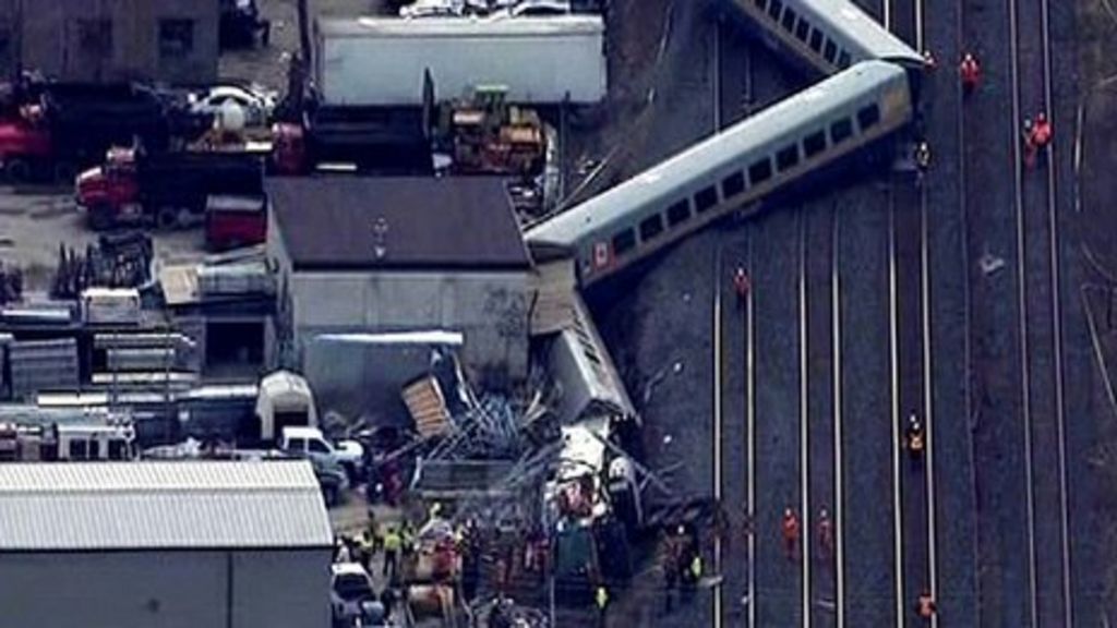 Canadian passenger train crash kills three in Ontario - BBC News