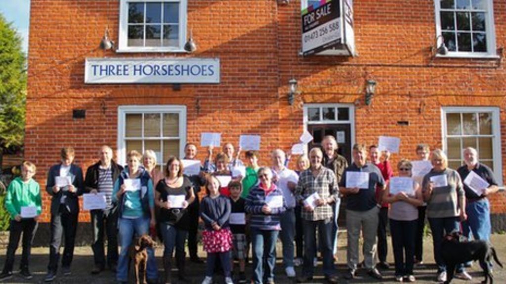 Charsfield villagers aim to reopen Three Horseshoes pub BBC News