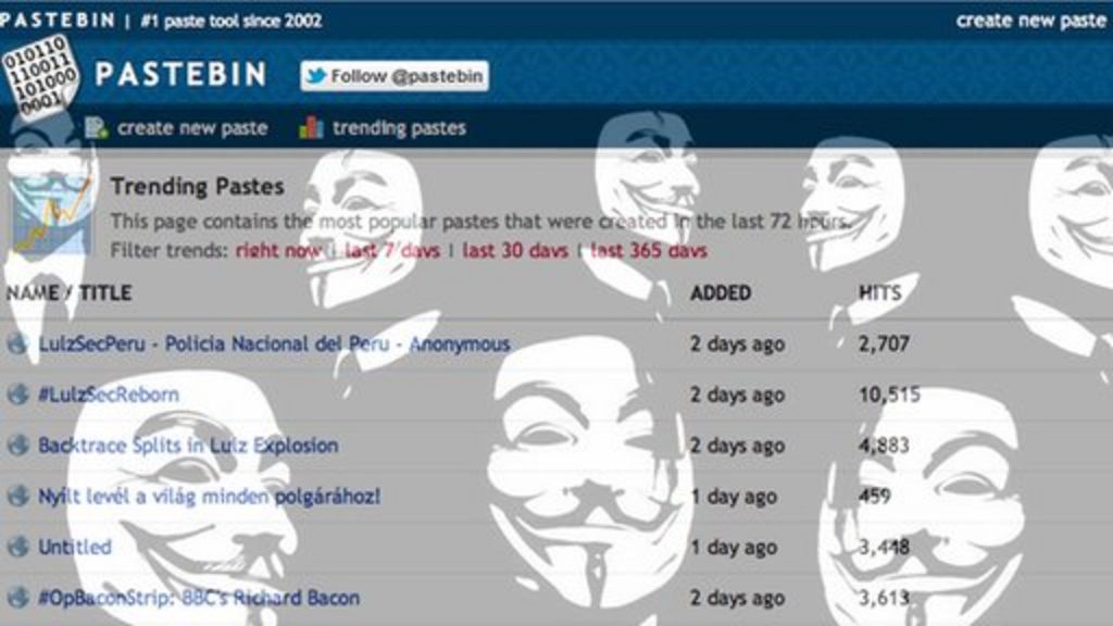 Pastebin Running The Site Where Hackers Publicise Their Attacks