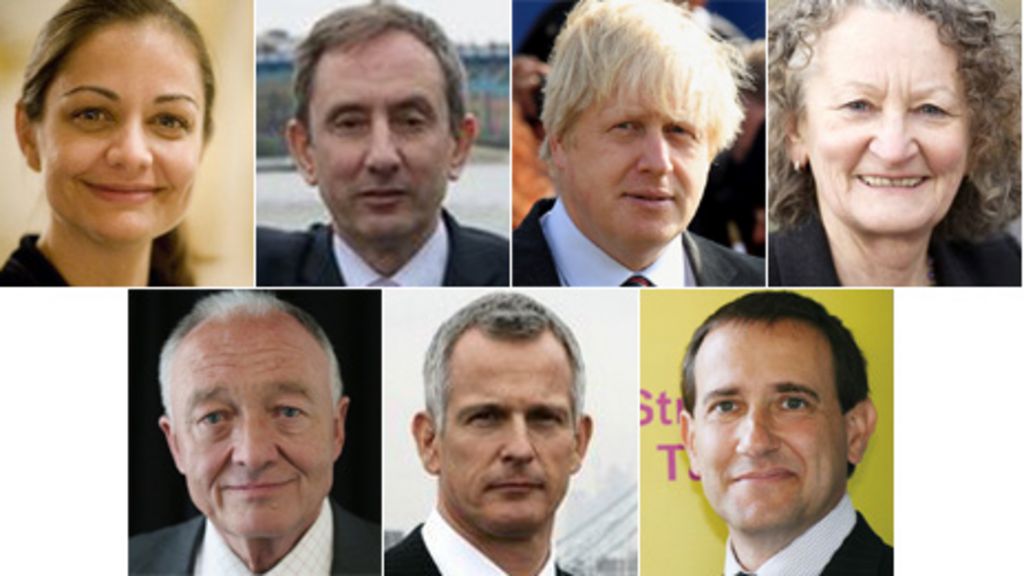 London's seven mayoral candidates BBC News