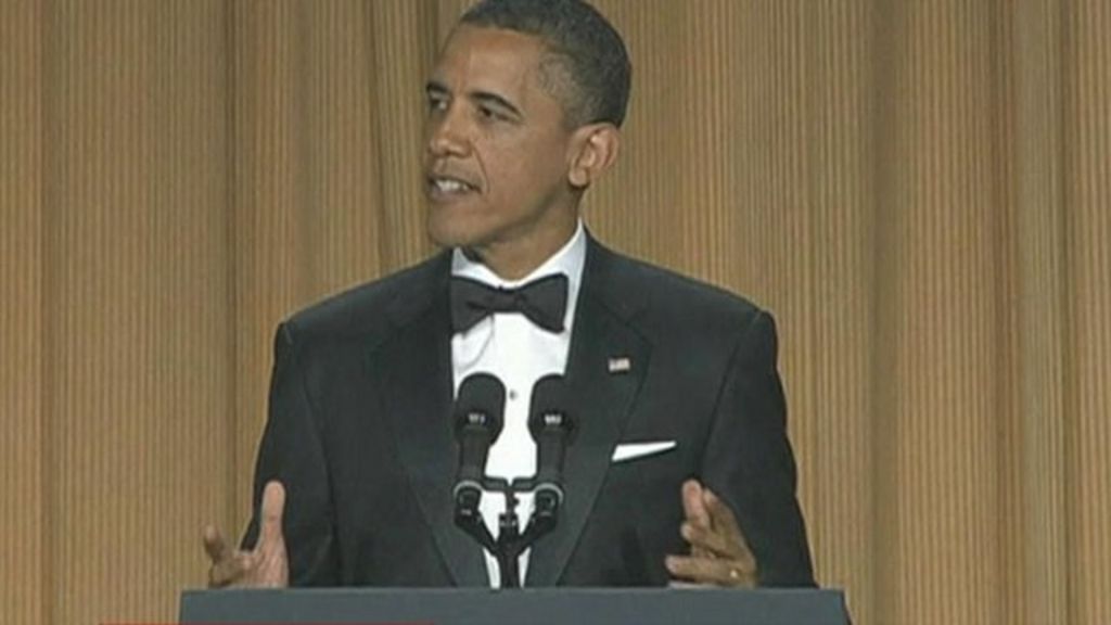 President Obama cracks jokes at correspondents' dinner BBC News