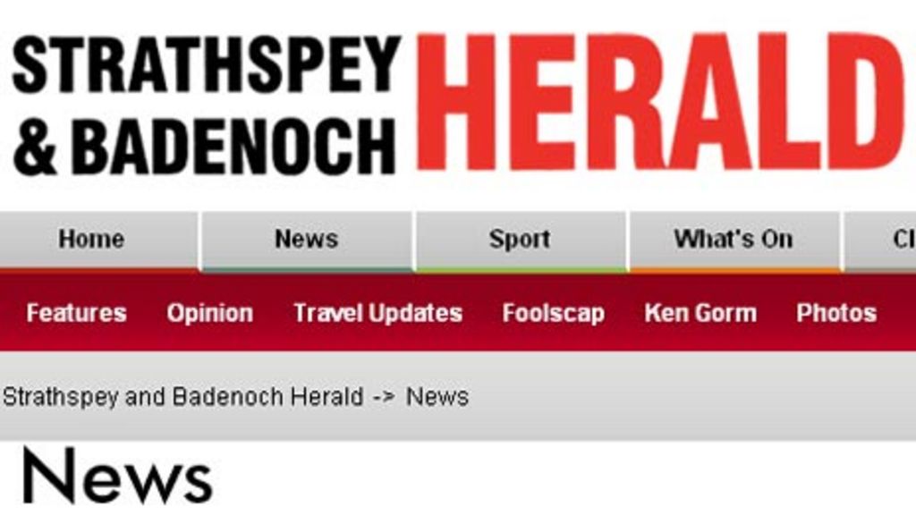 Strathspey and Badenoch Herald to go compact BBC News