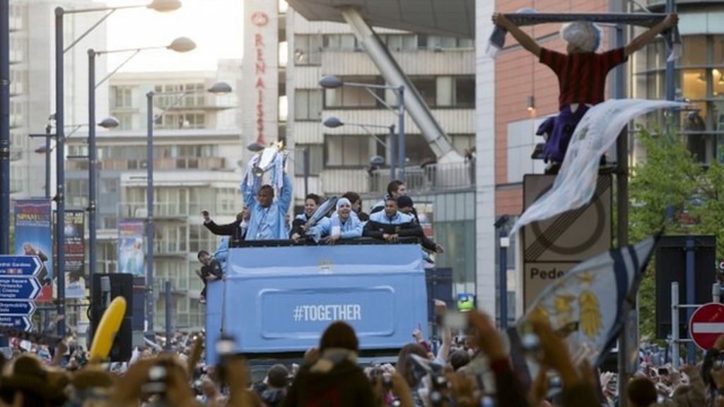 Manchester City In Premier League Title Victory Parade Bbc News
