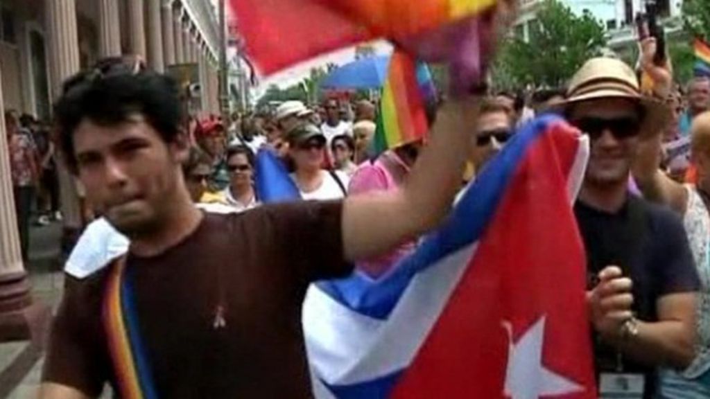 March For Gay Rights In Cuba Bbc News 