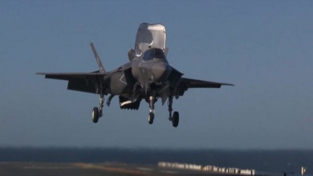 UK receives first F-35 stealth fighter jet from US - BBC News