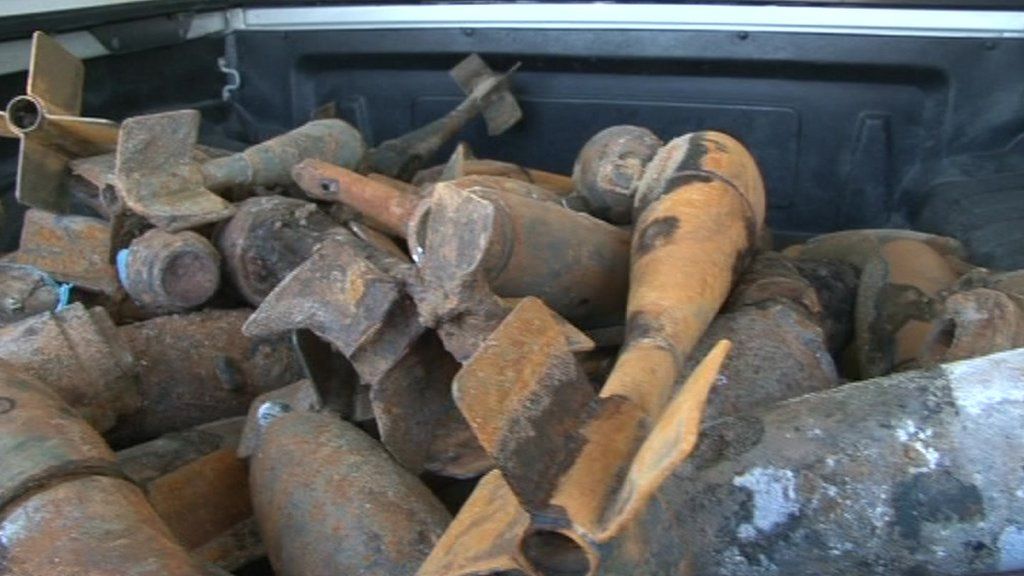 East Yorkshire WWII munitions on beach destroyed BBC News