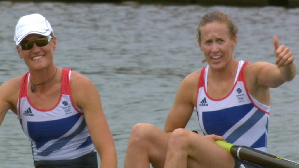 British women rowing team take historic gold BBC News