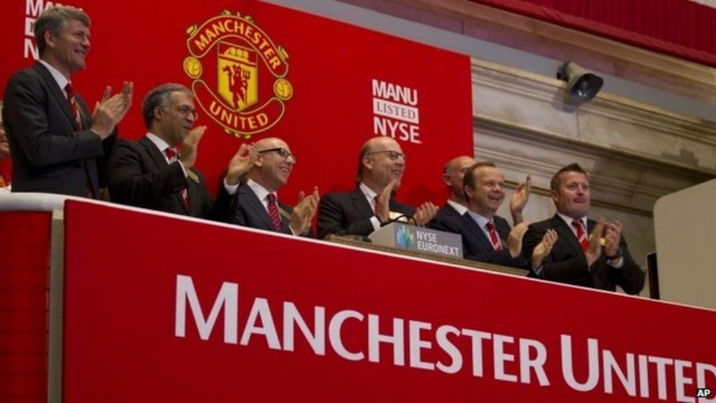 Manchester United shares debut in New York - BBC News