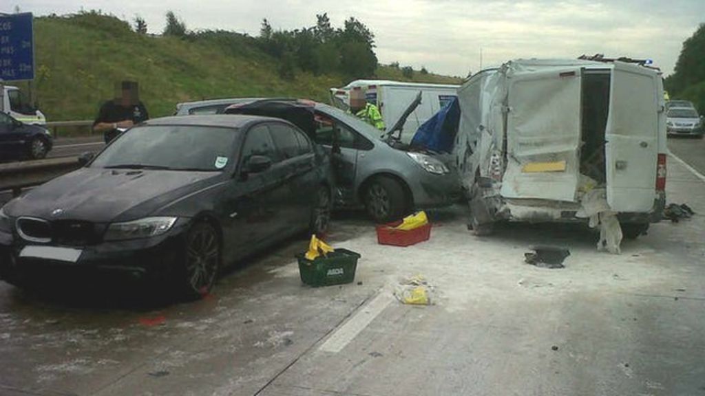 Crash On M42 Leaves Man Seriously Injured - BBC News