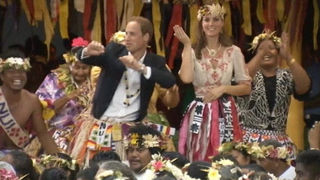 Duke And Duchess Of Cambridge Dance In Tuvalu BBC News