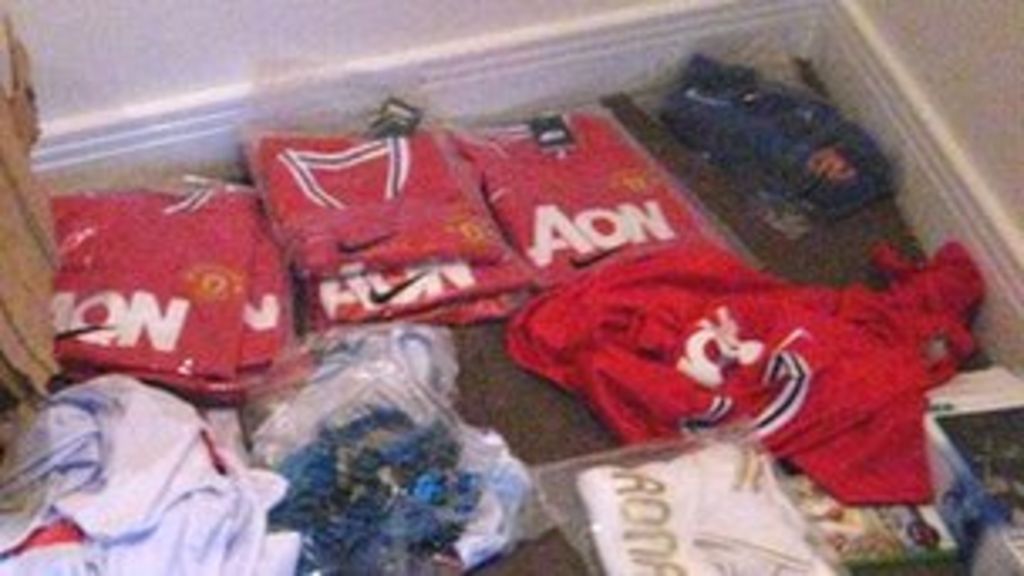 eBay fake Manchester Utd shirts legal action warning BBC News