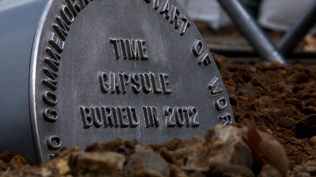 Time capsule buried as work starts on new Design Museum - BBC News