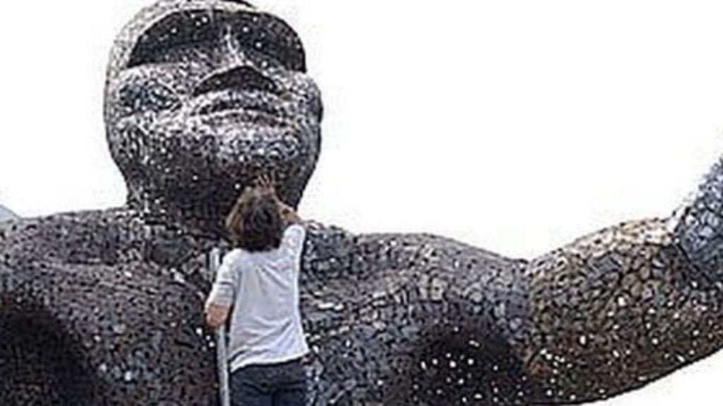 The 'Stonehenge giant' statue is put up for rent BBC News