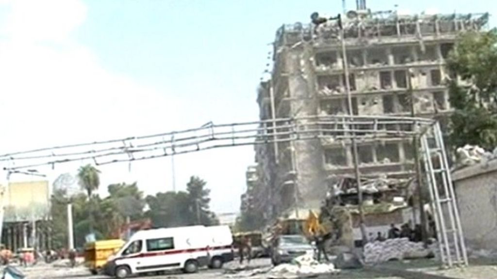 Deadly Blasts Rip Through Aleppo Square Bbc News