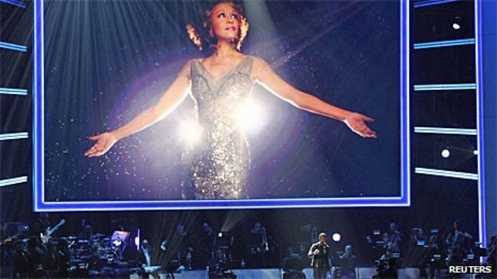 Whitney Houston stars pay tribute at Grammy show BBC News