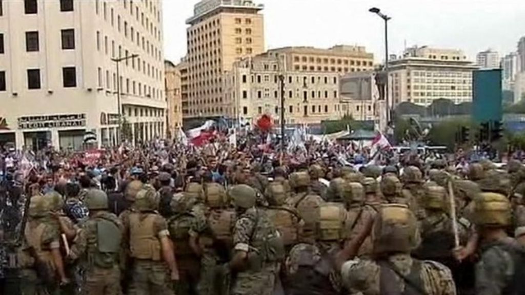 Clashes follow funeral of Lebanon car bomb victims BBC News