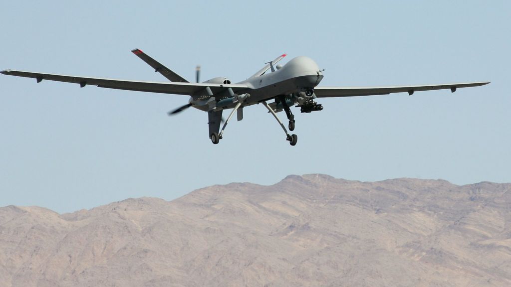 UK's First Reaper Drone Squadron At RAF Waddington - BBC News