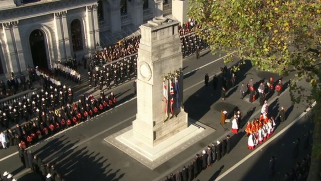 Remembrance Sunday UK's wartime fallen commemorated BBC News