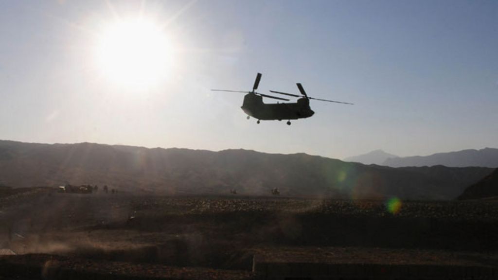 The sound of Chinook helicopters BBC News