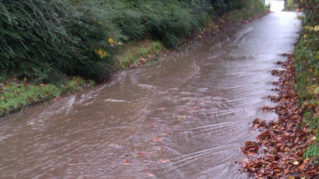 Heavy Rain Causes Flood Problems In Wiltshire Bbc News