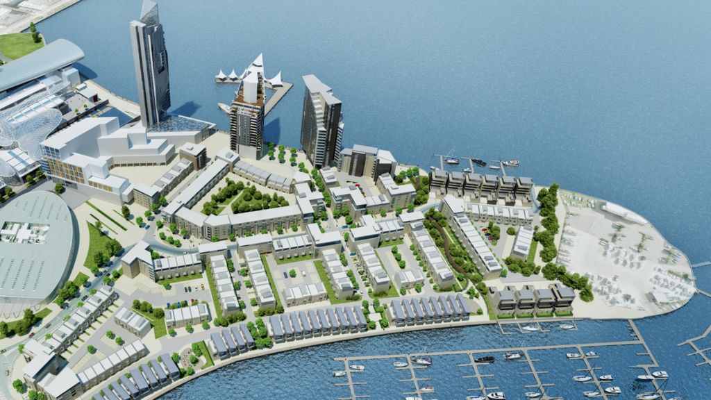 Cardiff Bay 798 homes and cantilever towers plan backed - BBC News