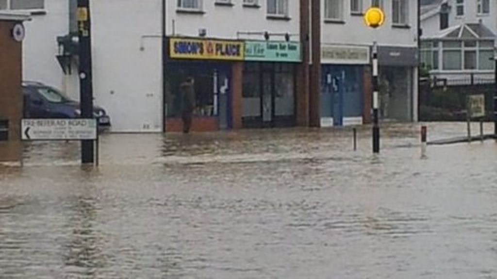 Warning as floods hit Milford Haven, Aberporth and Caldey Island BBC News