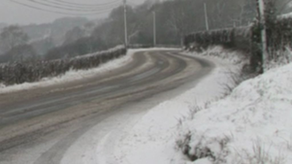Wales snow Roads and schools hit in Powys and Ceredigion BBC News