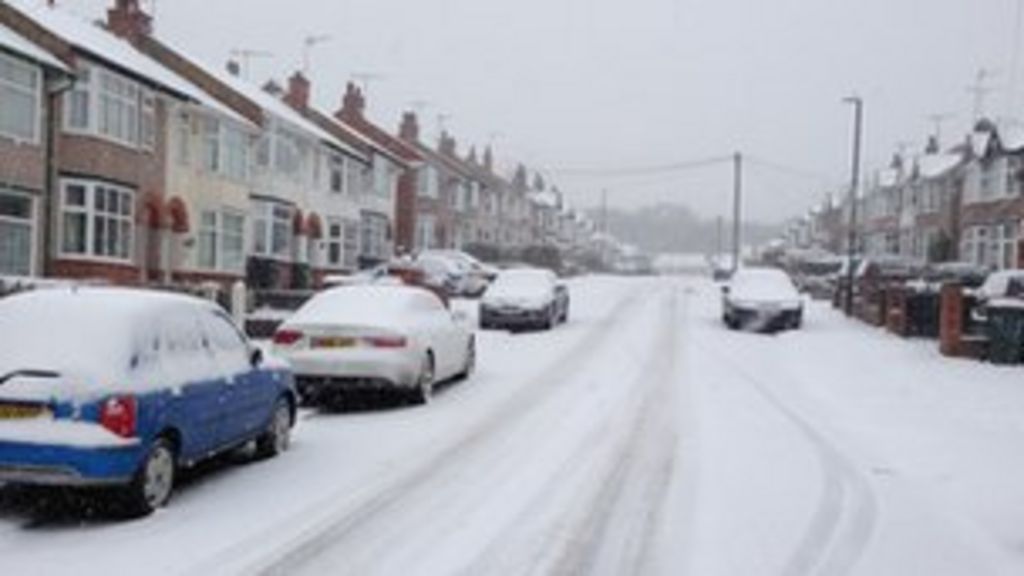Coventry and Warwickshire ice warning as more snow forecast BBC News
