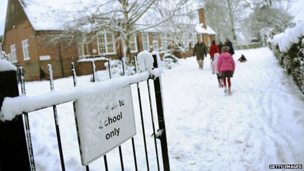 10 things about school snow closures BBC News