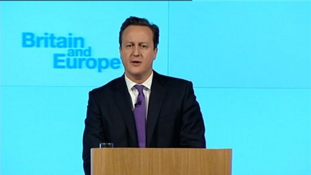 Cameron Referendum Speech Eu Reaction Bbc News