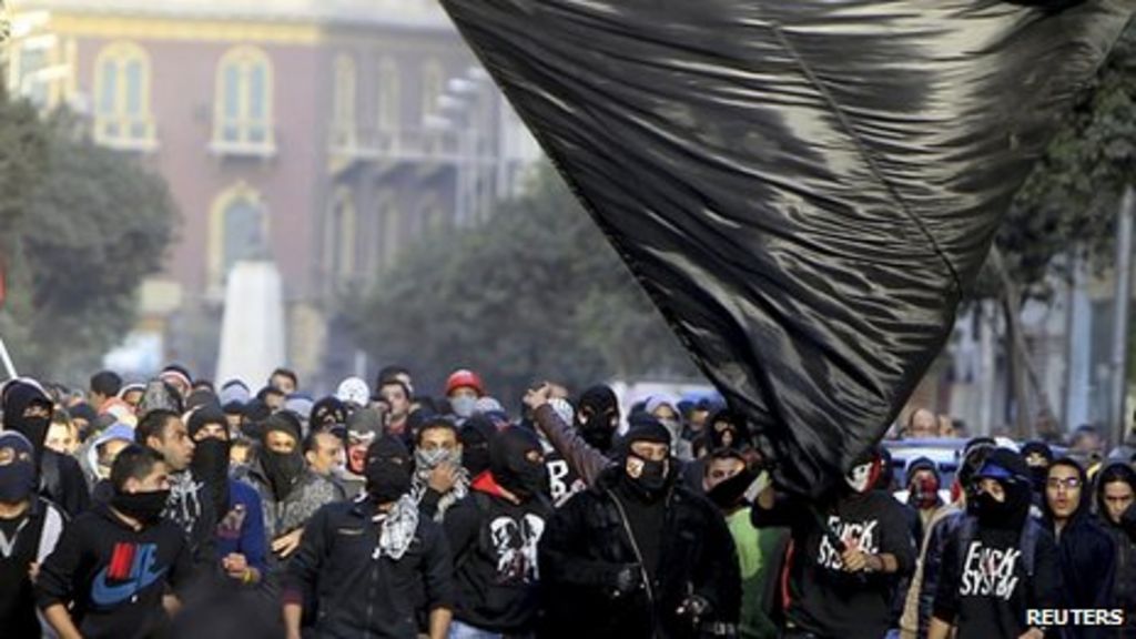 Black Bloc Anarchists Emerge Bbc News 