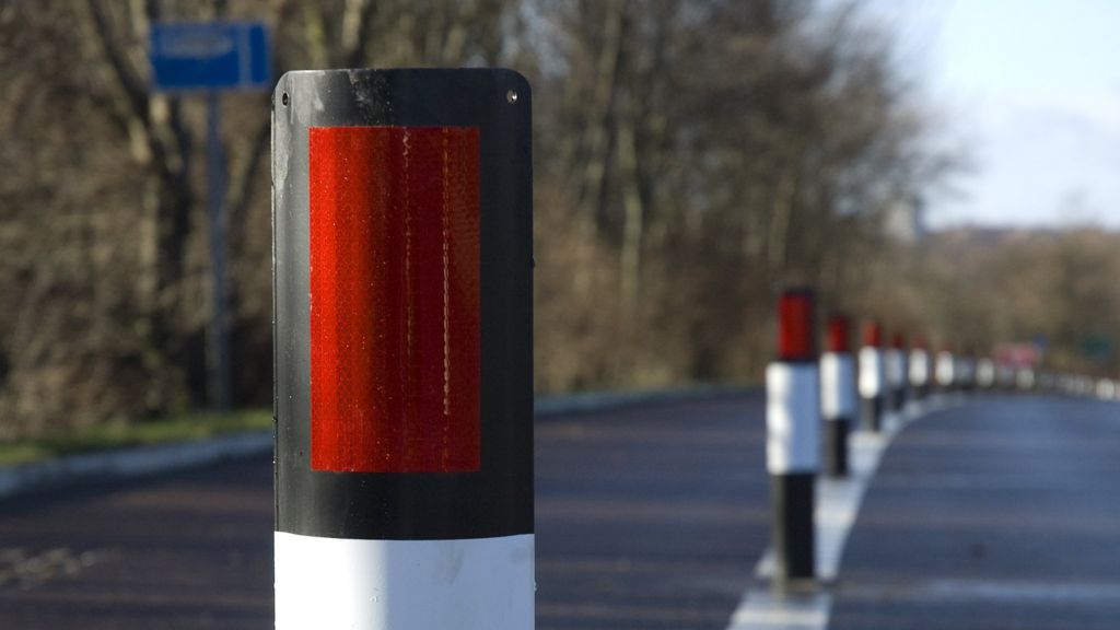 Gateshead trials bus lane bollards BBC News
