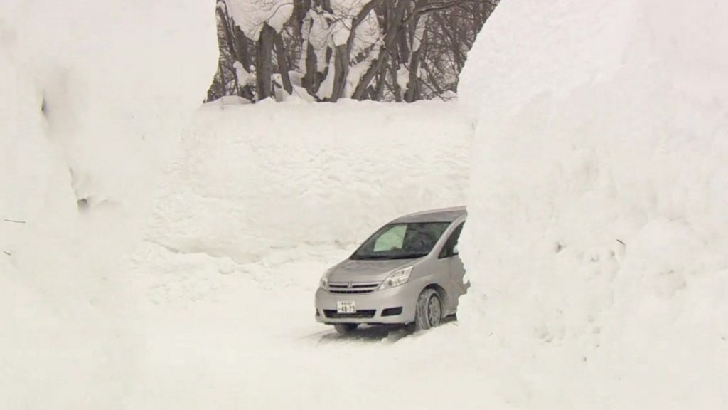 Record Snowfall In Northern Japan Bbc News