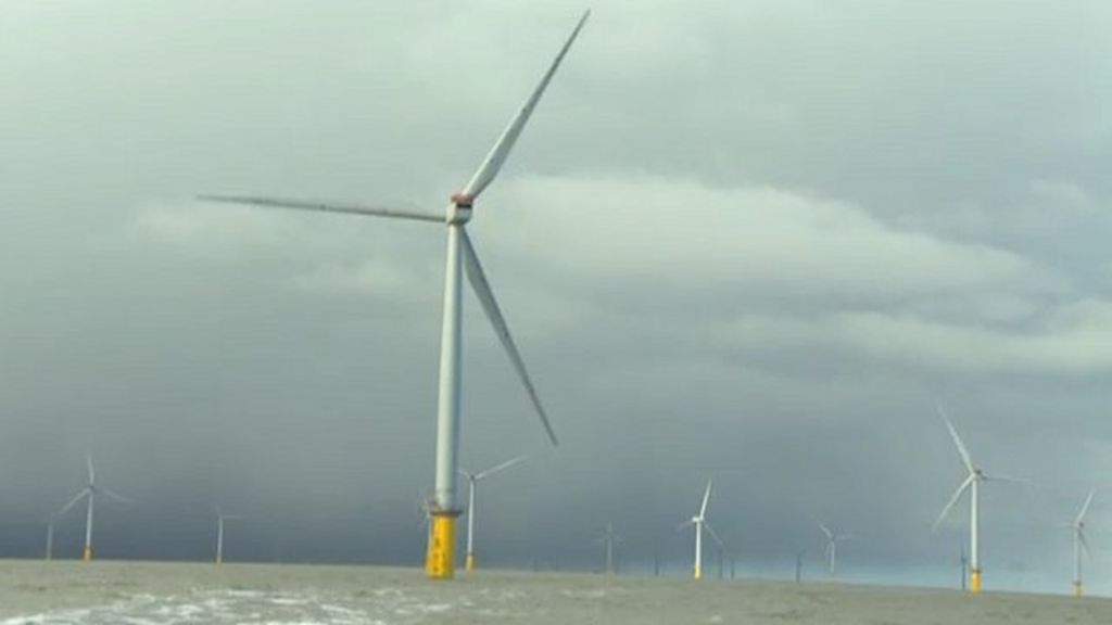 Thames Estuary Wind Farm Powering Up BBC News    66417635 66417632 