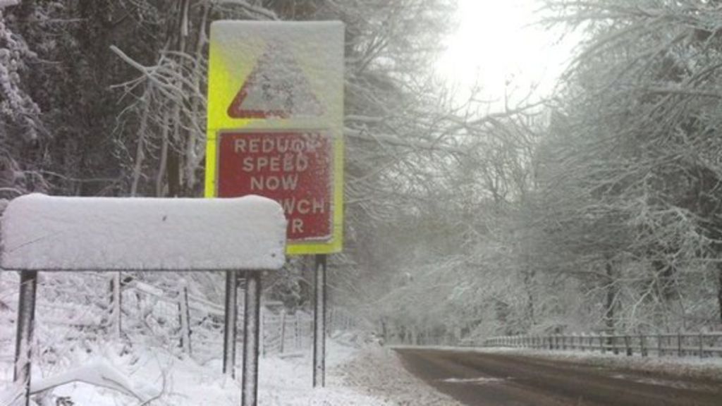 In pictures Snow in Wales BBC News