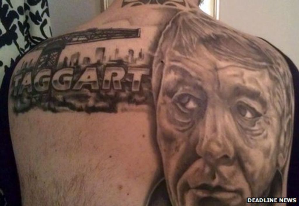 Giant Taggart Tattoo Wins Scottish Award Bbc News