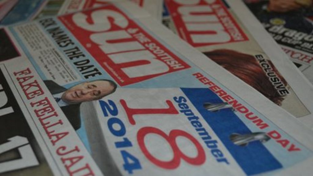 Scottish Independence Sun Newspaper Says far Too Early To Choose Yes