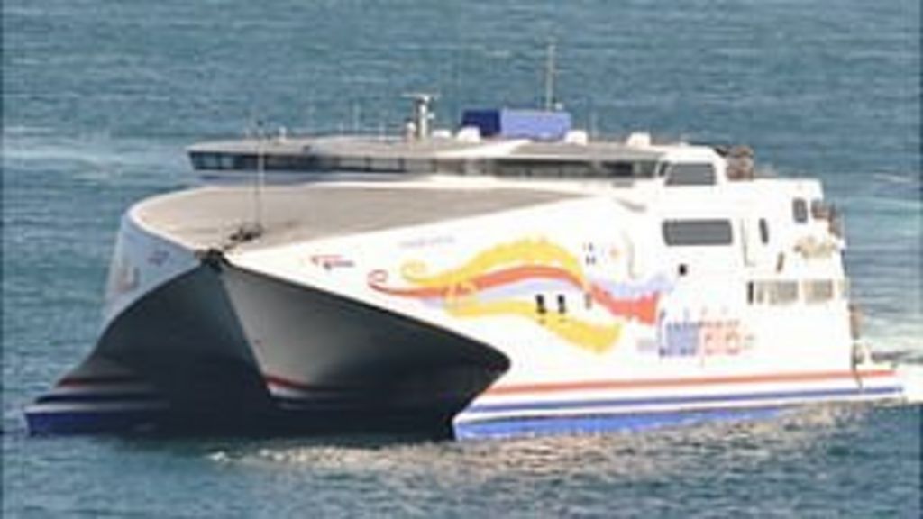 Jersey ferry passenger numbers down due to route closure BBC News