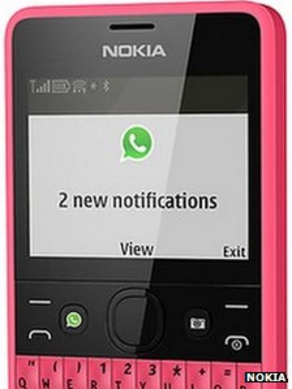 Whatsapp dedicated button built into Nokia Asha phone - BBC News