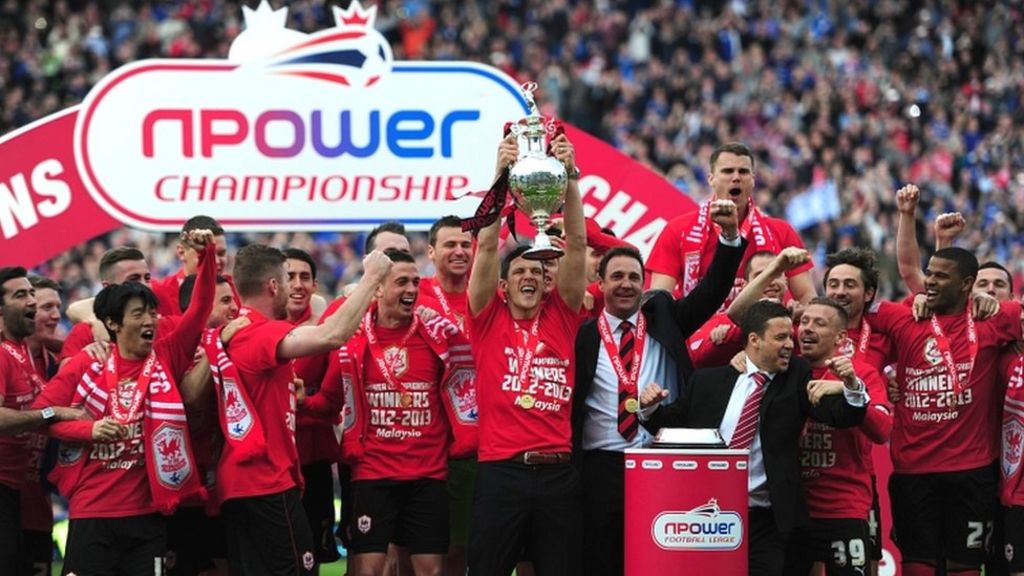 In pictures Cardiff City receive Championship trophy BBC News
