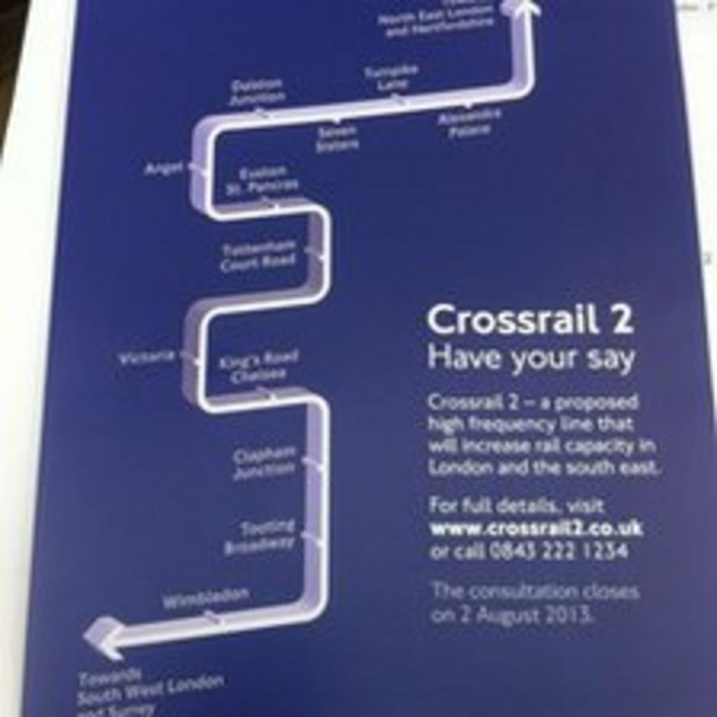 Crossrail 2 Consultation Opens Bbc News 