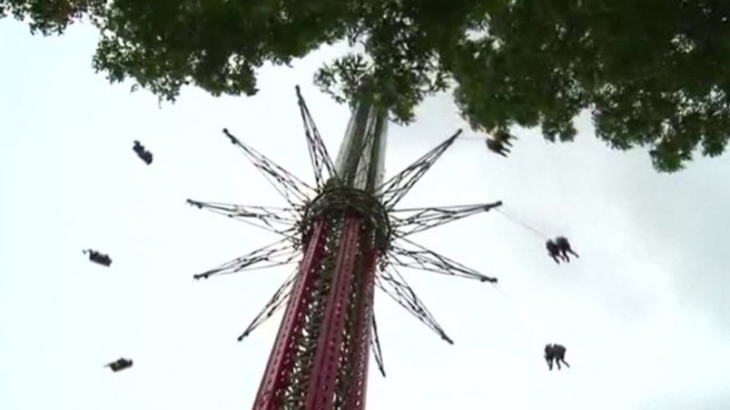 Riding The Worlds Tallest Swing Ride Bbc News