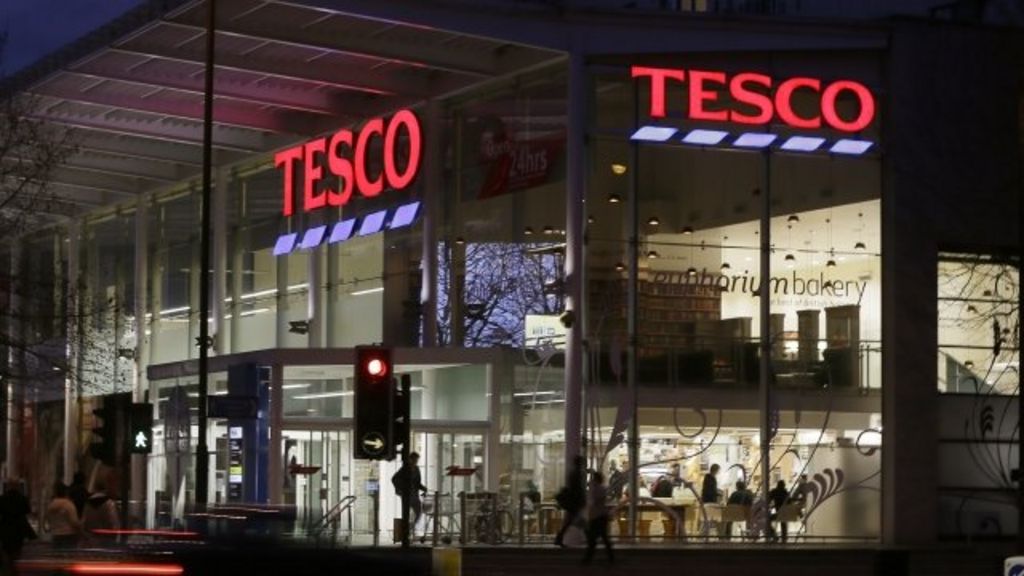 Tesco shares hit by drop in sales BBC News