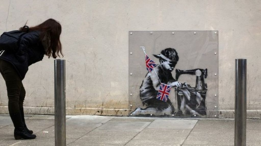 Banksy S Slave Labour Mural Auctioned In London Bbc News