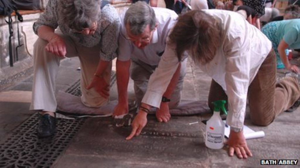 Bath Abbey Ledger Stones Studied Before Repair Work BBC News